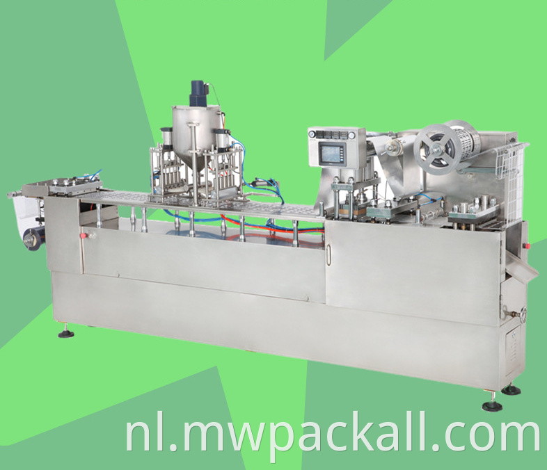 Kinderen Voedsel Maken Machine Automatische Kop Digitale Controle Plastic Papieren Beker Water Vullen en Sluitmachine